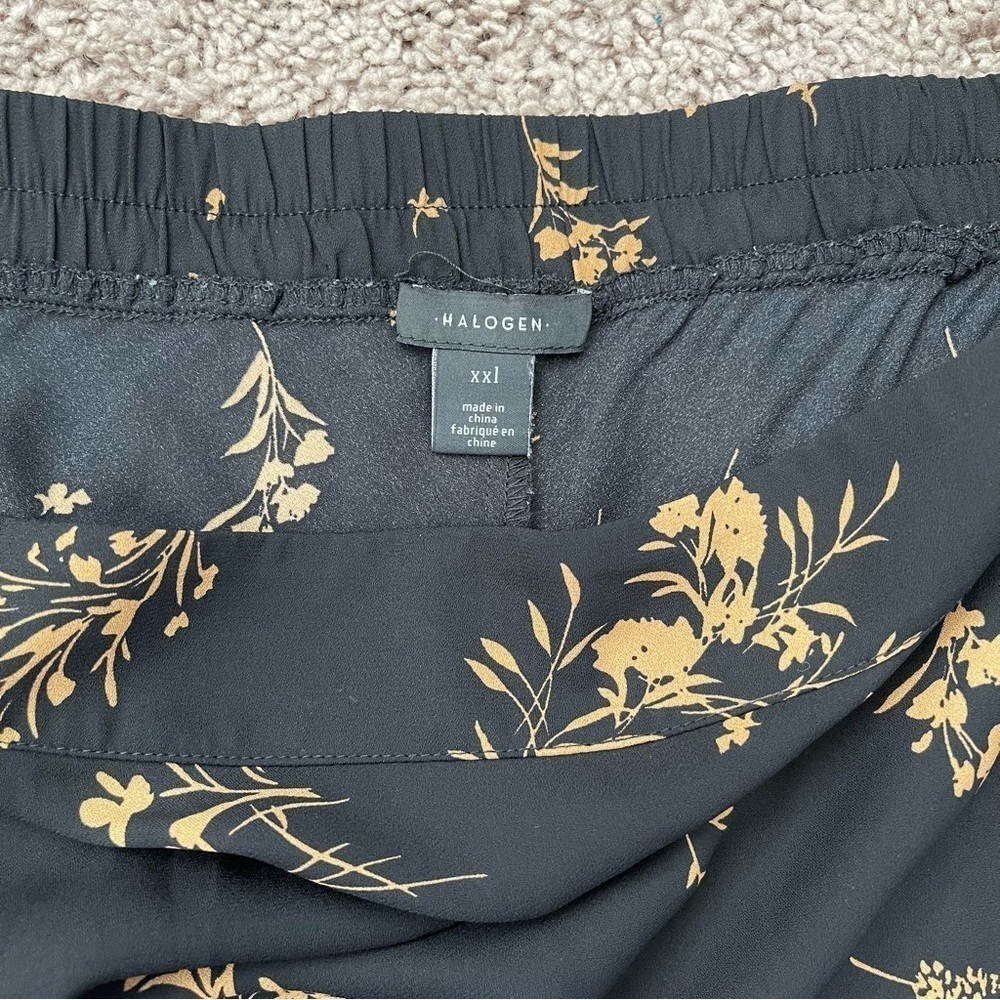 Black/Tan Sheer Halogen Skirt - Picture 6 of 6